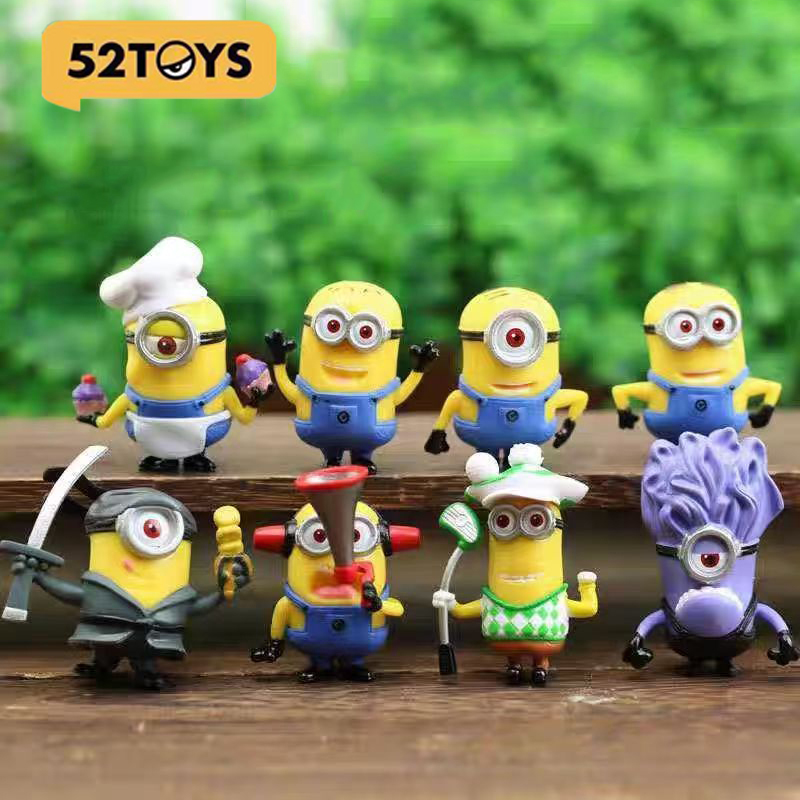 Car Accessories Xmas - 8 Stück/1 Set 52TOYS Minions Cartoon