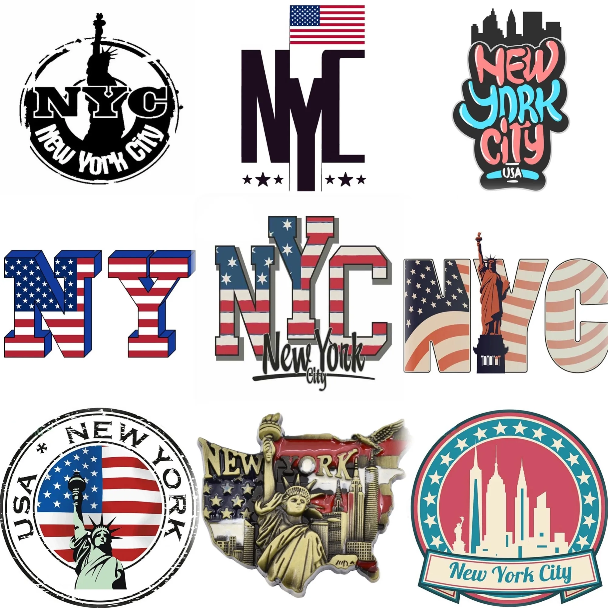 Car Accessories York - NYC New York City Karte Freiheitsstatue