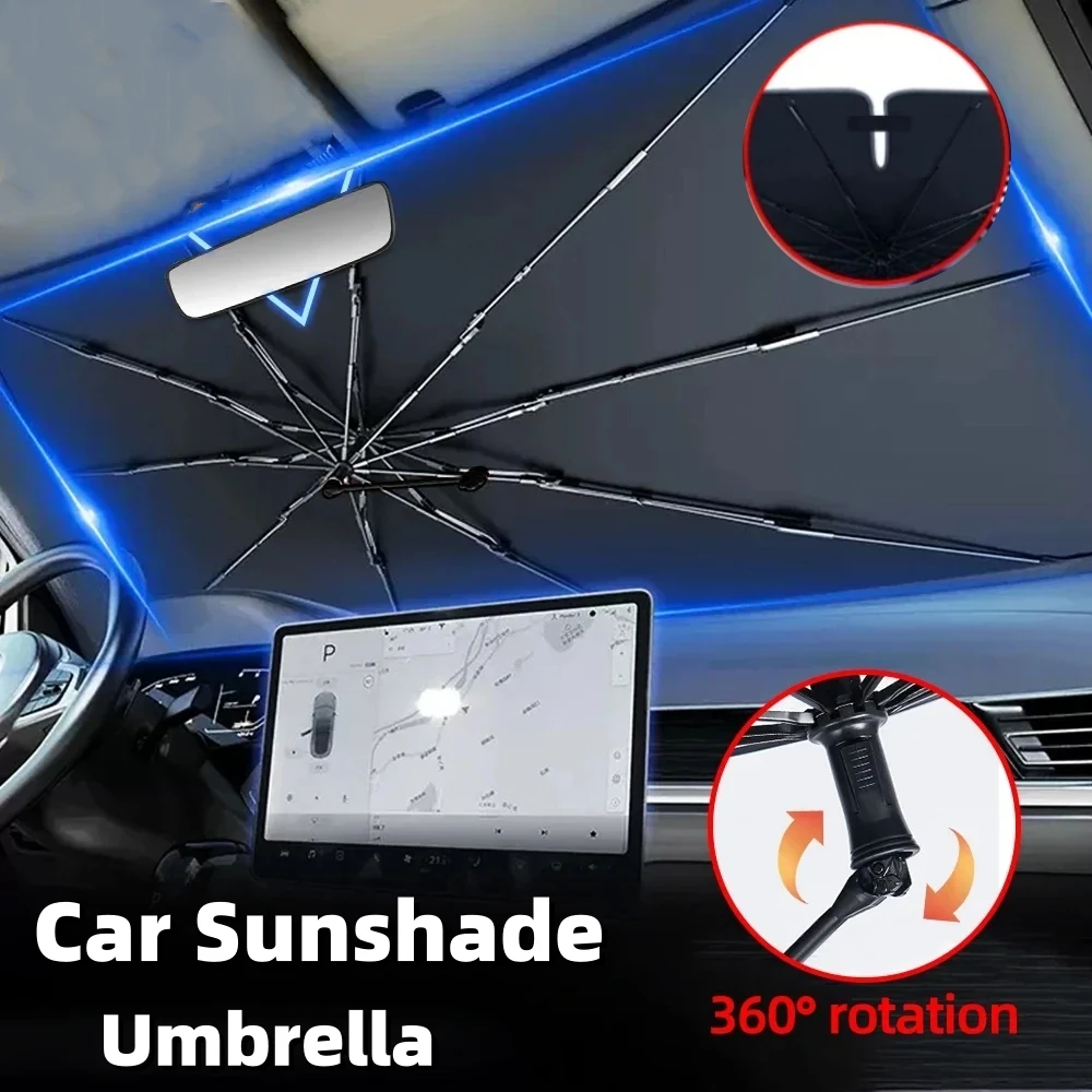 Windshield Sun Shade - Auto-Frontscheiben-Sonnenschutz, Wärmeisolierung, Sonnenblende für den Sommer,