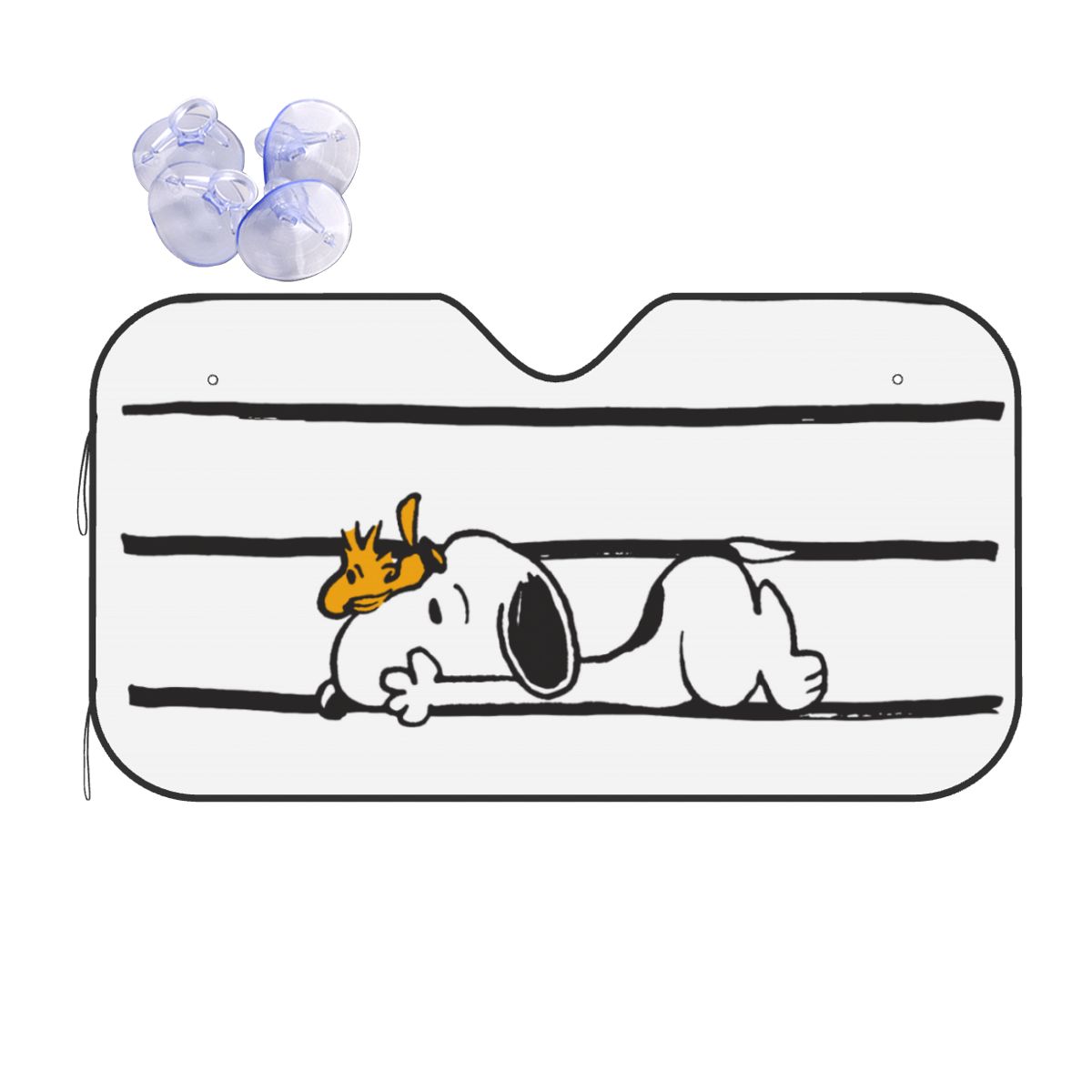 Automatic Car Sunshade - Snoopys Smile Giggle Laugh Windschutzscheiben-Sonnenschutz, tolle