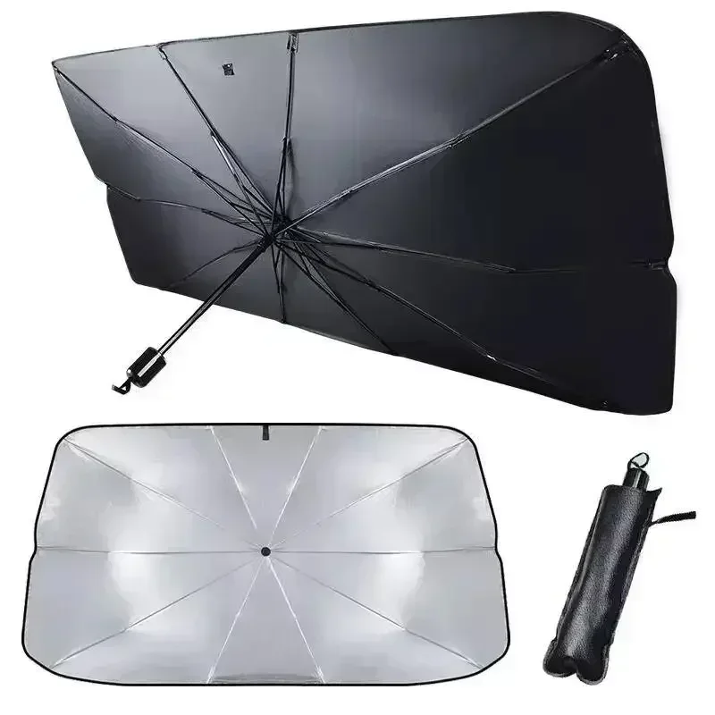 Windshield Sun Shade - Auto-Windschutzscheiben-Sonnenschutz Faltbarer Regenschirm Sonnenschutz Frontscheibenabdeckung für