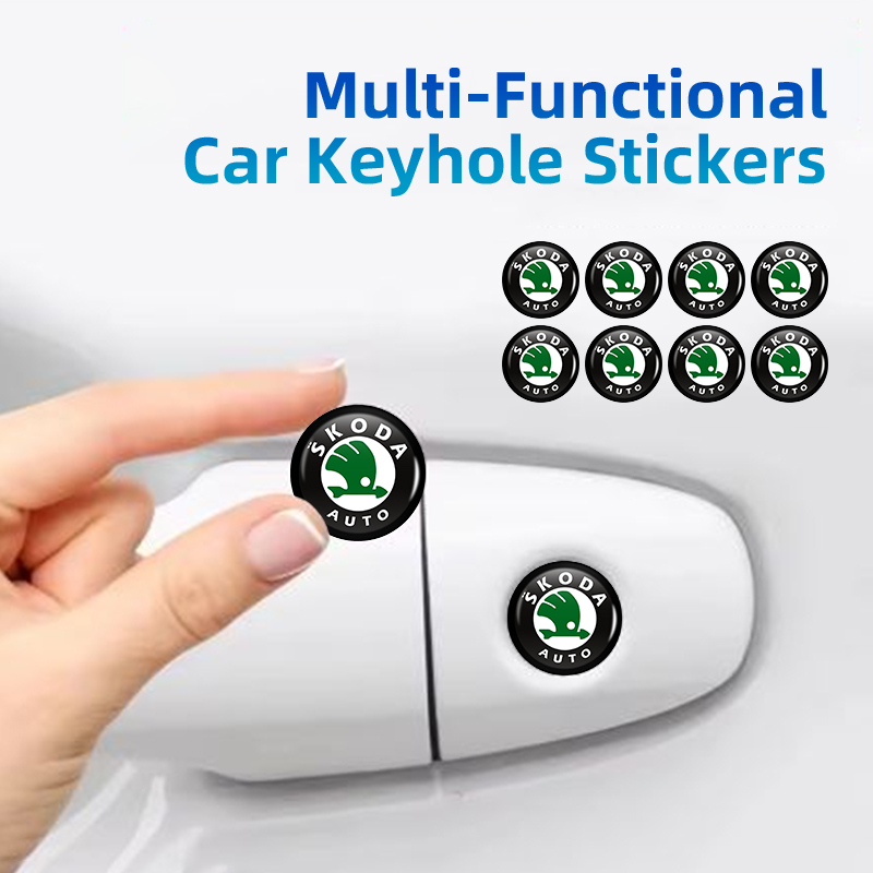Car Accessories Sticker - Autotürschloss-Lochschutzabdeckung Schlüsselloch-Aufkleber Zubehör für Skoda Octavia