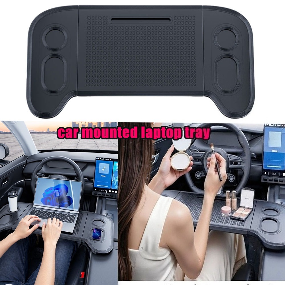 Car Accessories For Camping - Faltbarer Auto-Laptop-Tisch, Lenkradtisch, Autozubehör für Fahrer,