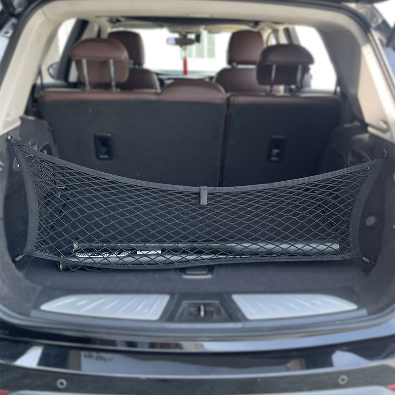 Car Cargo Net Trunk - Auto-Kofferraum-Netz: Vertikales & Flaches Gepäcknetz zur