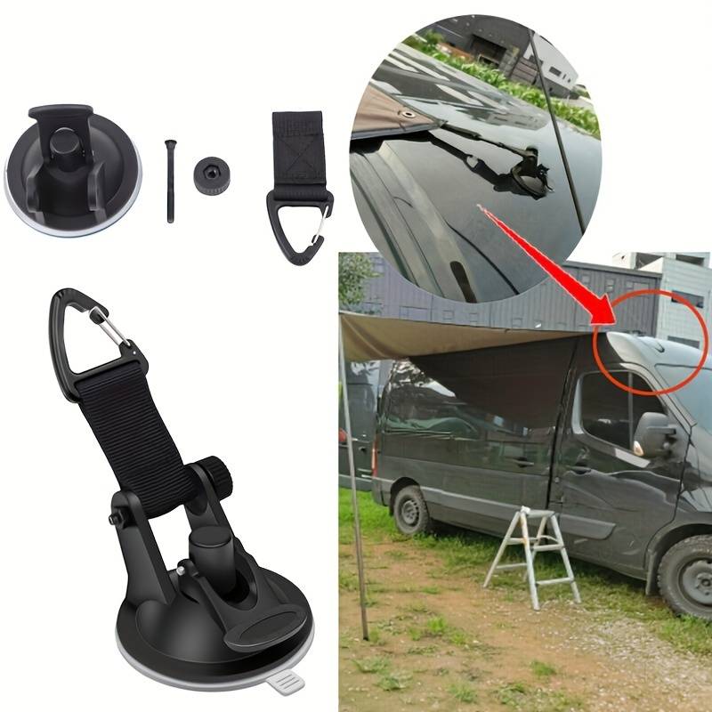 Car Accessories For Camping - 4Pcs Wohnmobile Auto Saugnapf Anker Sicherung