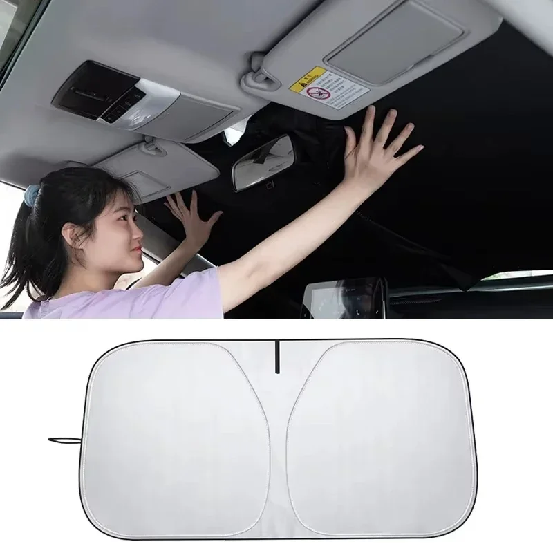 Windshield Sun Shade - Sommer Auto Frontscheiben-Sonnenschutz Abdeckung Sonnenschutz Windschutzscheiben-Visier