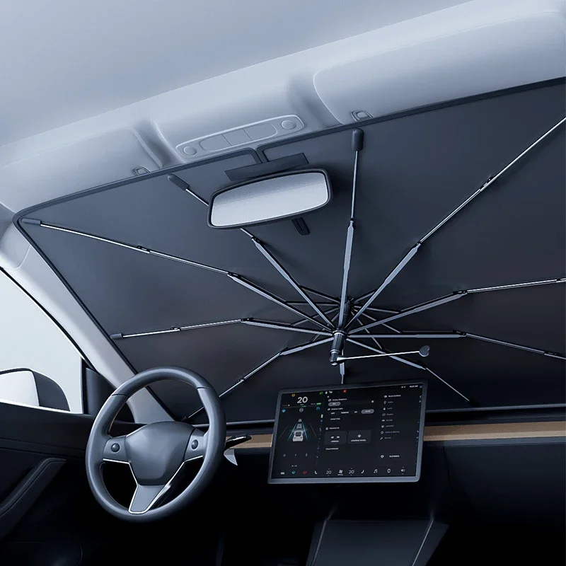 Windshield Sun Shade - Auto-Sonnenschutz für Windschutzscheibe, Faltbarer UV- und