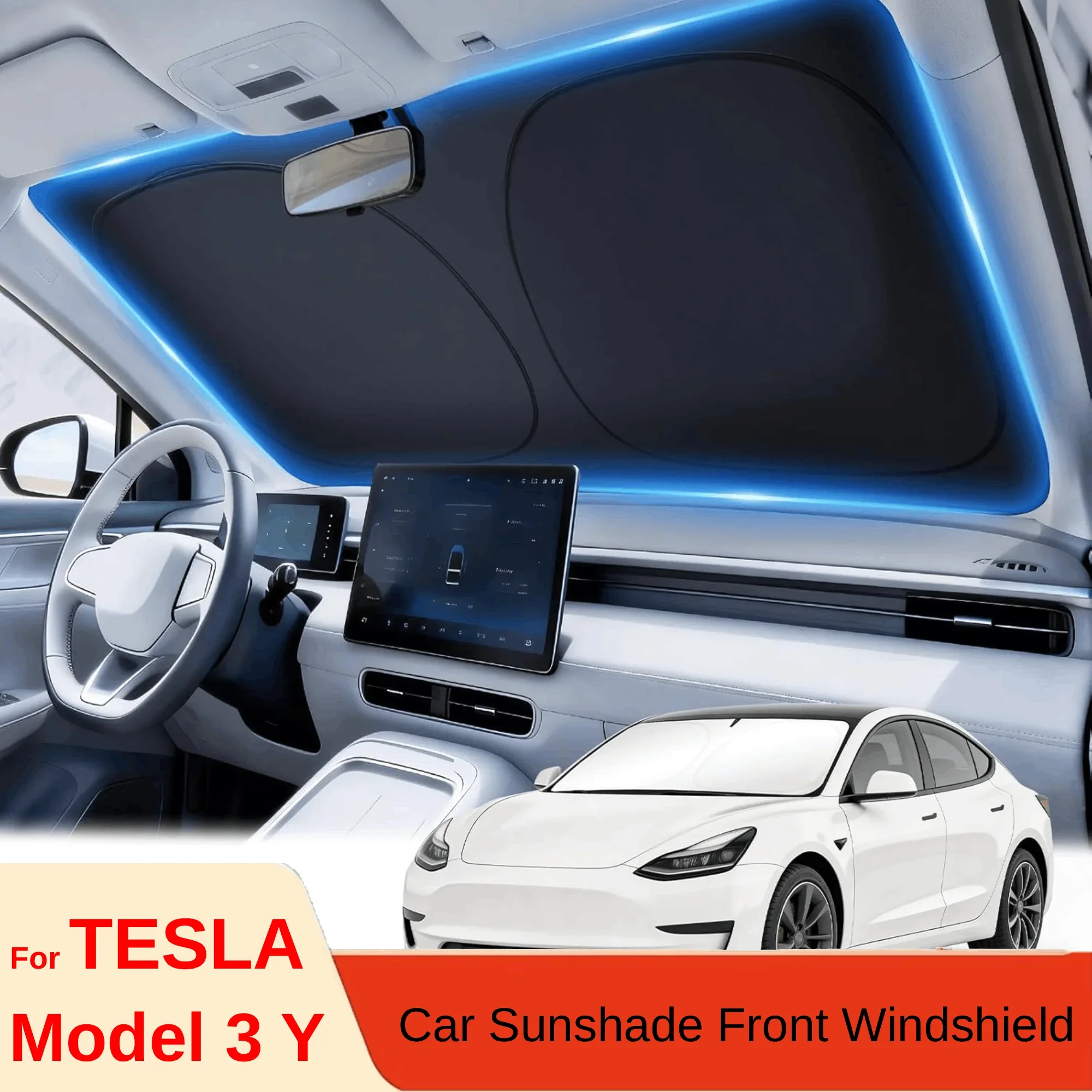 Windshield Sun Shade - Für Tesla Model Y Juniper Auto