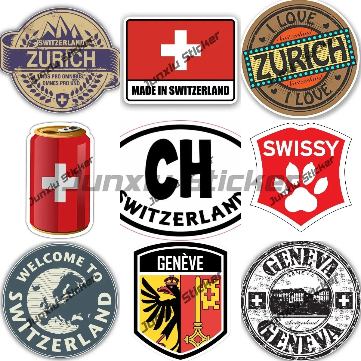 Swissy Aufkleber Kreisförmiges – Car Accessories Zurich Bewertung und Preis