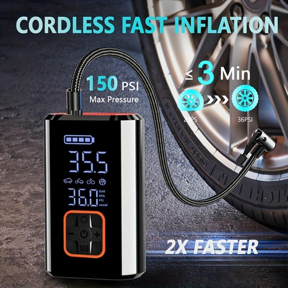 Tragbarer Luftkompressor Kabel – Car Portable Tire Inflator Bewertung und Preis