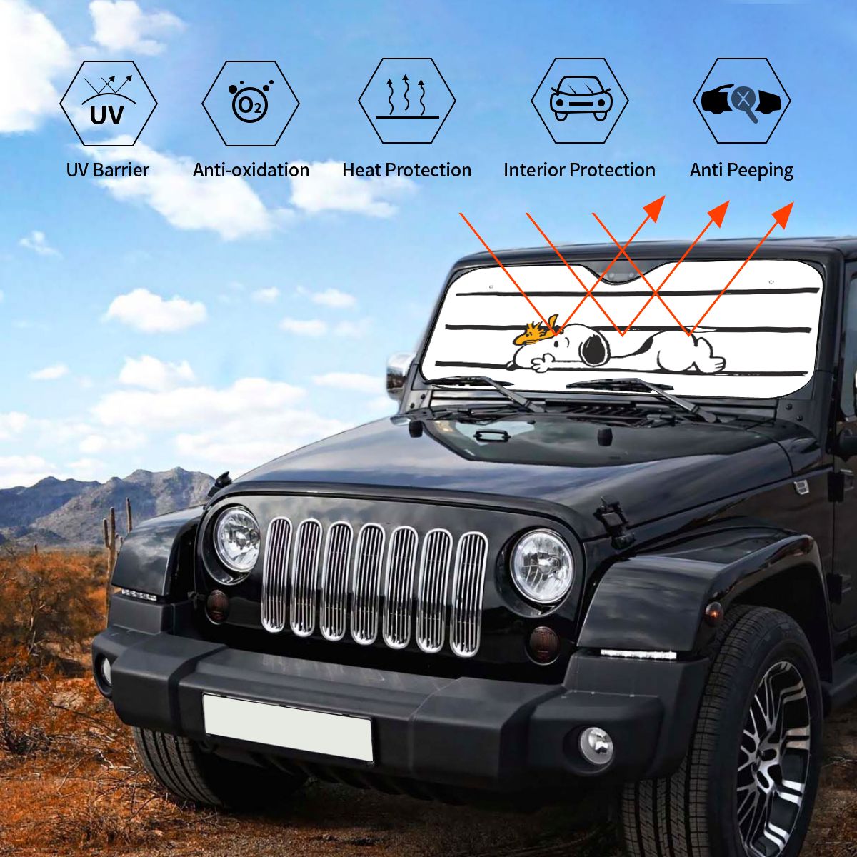 Snoopys Smile Giggle Laugh Win – Automatic Car Sunshade Bewertung und Preis