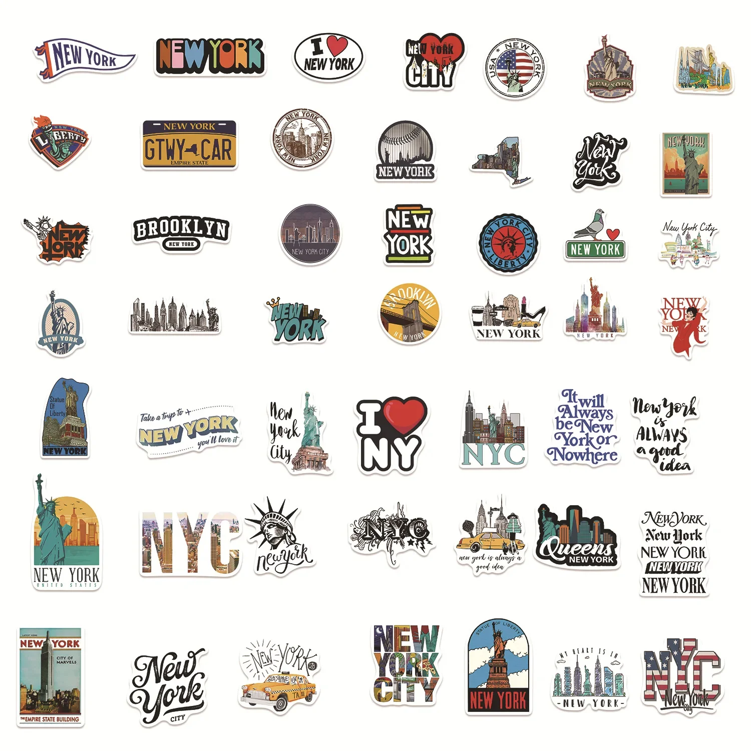 50/100 Stück süße New York Cit – Car Accessories York Bewertung und Preis