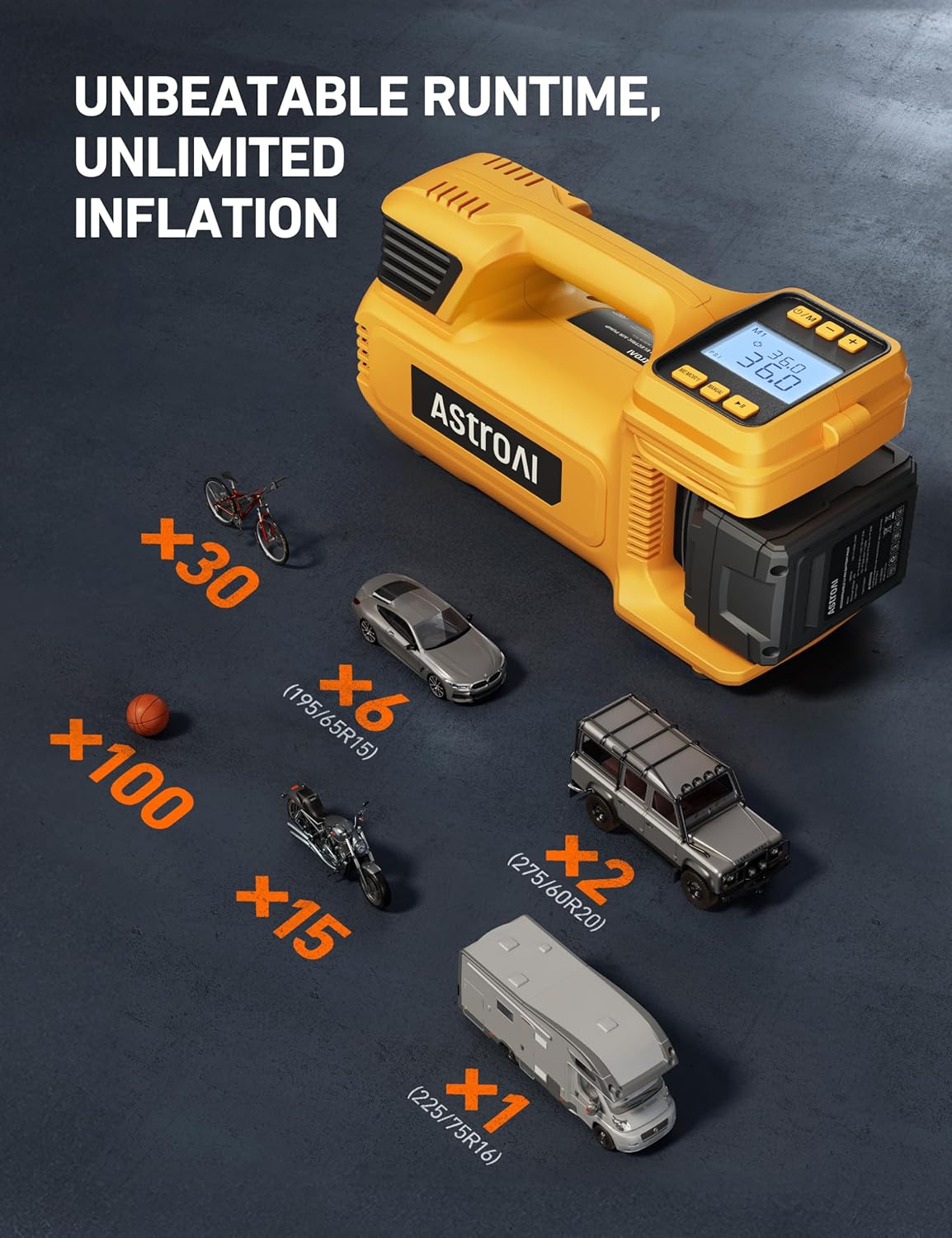 Kabelloser Reifenfüller, tragb – Car Portable Tire Inflator Bewertung und Preis