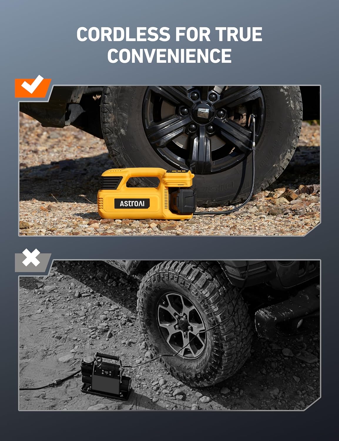 Kabelloser Reifenfüller, tragb – Car Portable Tire Inflator Bewertung und Preis
