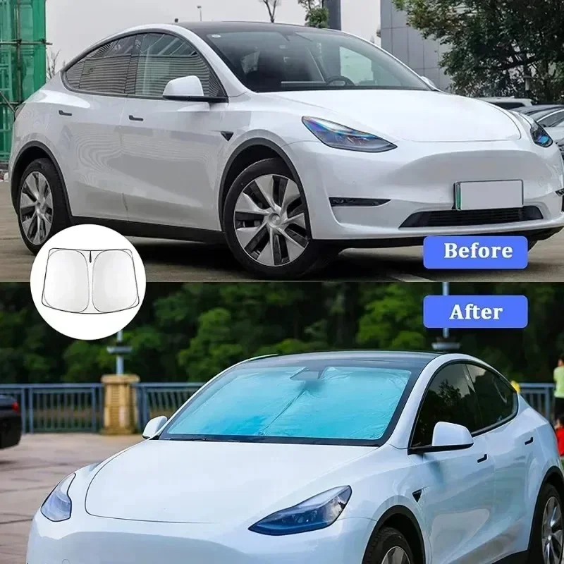 Für Tesla Model Y Juniper Auto – Windshield Sun Shade Bewertung und Preis